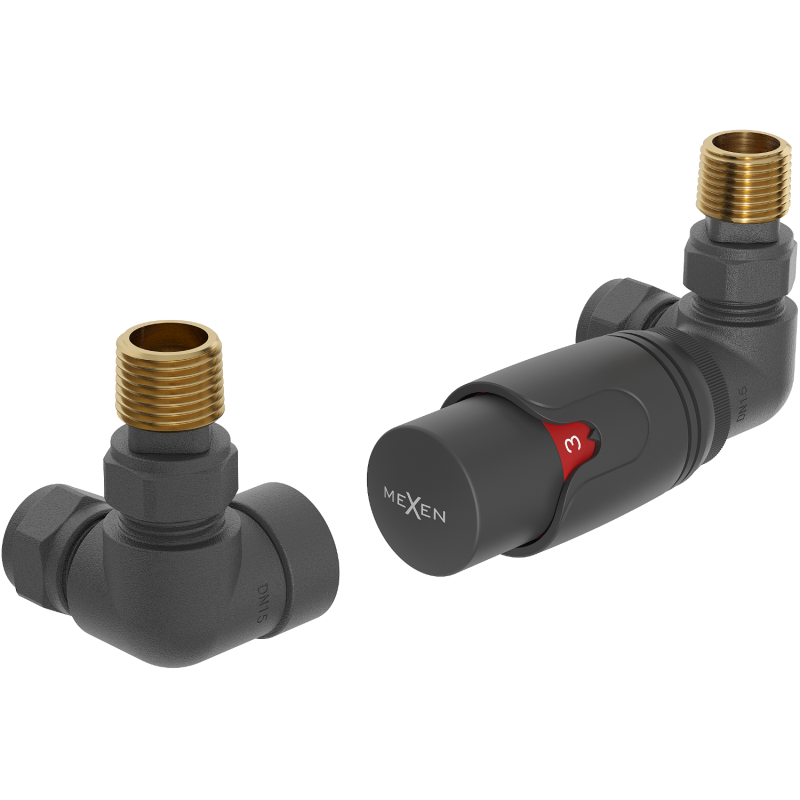 Mexen G00 ensemble thermostatique axial, anthracite - W903-900-66