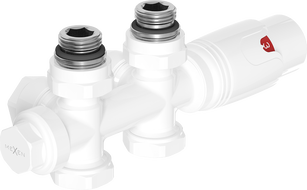 Mexen G00 jeu de vannes thermostatiques coudées/droites, Duplex, DN50, blanc - W908-900-20
