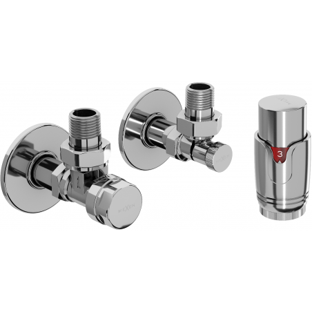 Mexen G00 ensemble thermostatique d'angle avec cache R, chrome - W901-900-904-01