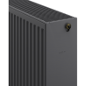 Mexen CC33 radiateur plat 400 x 800 mm, raccordement inférieur central, 1351 W, anthracite - W6C33-040-080-66