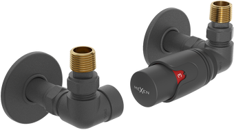 Mexen G00 ensemble thermostatique axial avec cache R, anthracite  - W903-900-904-66