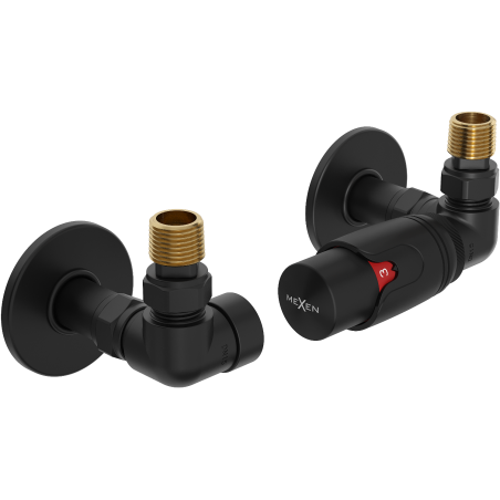 Mexen G00 ensemble thermostatique axial avec cache R, noir - W903-900-904-70
