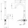 Mexen Foggia robinet de cuisine, Chrome - 671800-00