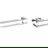 Mexen Zoja double porte-serviettes, Chrome - 7019125-00