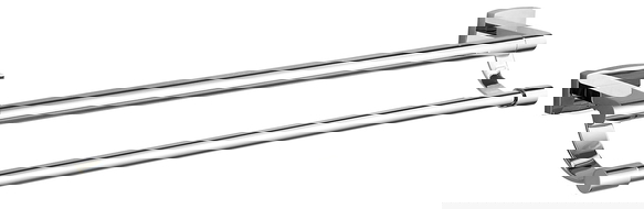 Mexen Zoja double porte-serviettes, Chrome - 7019125-00