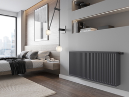 Mexen CC33 radiateur plat 600 x 2400 mm, raccordement inférieur central, 5603 W, anthracite - W6C33-060-240-66