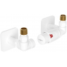 Mexen G00 ensemble thermostatique axial avec rosace S, blanc - W903-900-909-20