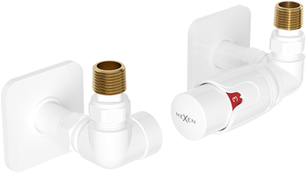 Mexen G00 ensemble thermostatique axial avec rosace S, blanc - W903-900-909-20