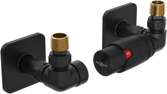 Mexen G00 ensemble thermostatique axial avec rosace S, noir - W903-900-909-70