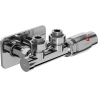 Mexen G00 ensemble thermostatique angulaire avec cache S, Duplex, DN50, chrome - W907-900-910-01