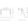 Mexen Zoja porte-papier toilette, doré - 7019133-50