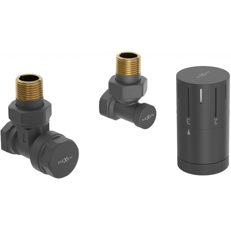 Mexen G05 ensemble thermostatique d'angle, anthracite - W901-958-66