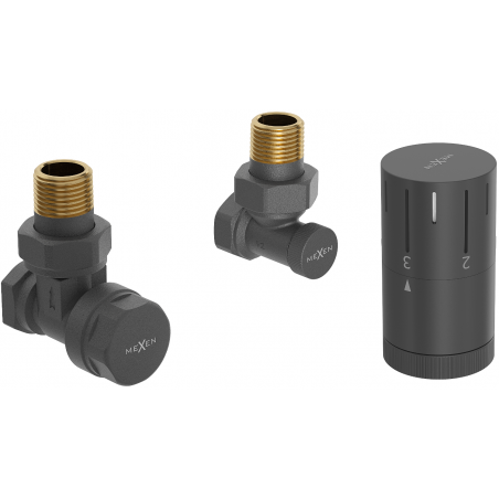 Mexen G05 ensemble thermostatique d'angle, anthracite - W901-958-66