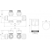 Mexen G05 ensemble thermostatique axial, chrome - W903-958-01
