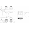 Mexen G05 jeu de thermostatique axial, noir - W903-958-70
