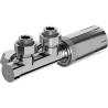 Mexen G05 ensemble thermostat à angle, Duplex, DN50, chrome - W907-958-01