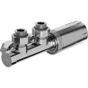 Mexen G05 ensemble thermostatique angulaire, Duplex, DN50, chrome - W907-958-01