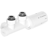 Mexen G05 ensemble thermostatique d'angle, Duplex, DN50, blanc - W907-958-20