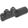 Mexen G05 ensemble thermostatique d'angle, Duplex, DN50, anthracite - W907-958-66