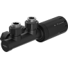 Mexen G05 ensemble thermostat en angle, Duplex, DN50, noir - W907-958-70