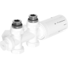 Mexen G05 kit thermostatique angulaire/droit, Duplex, DN50, blanc - W908-958-20