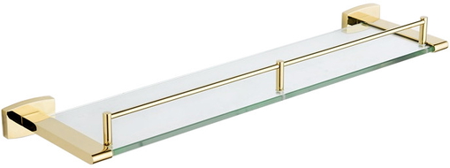 Mexen Zoja étagère murale en verre, Or - 7019137-50