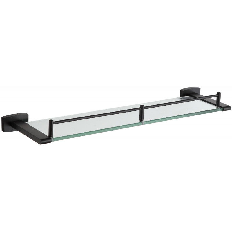 Mexen Zoja étagère murale en verre, Noir - 7019137-70