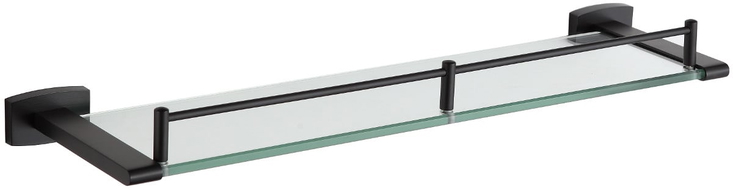 Mexen Zoja étagère murale en verre, Noir - 7019137-70