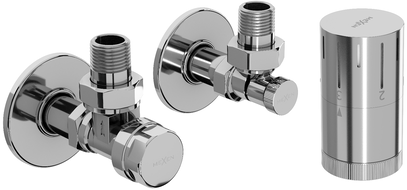 Mexen G05 ensemble thermostatique d'angle avec cache R, chrome - W901-958-904-01