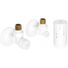 Mexen G05 ensemble thermostatique d'angle avec cache R, blanc - W901-958-904-20