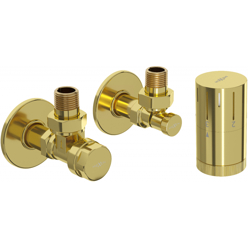 Mexen G05 ensemble thermostatique d'angle avec cache R, doré - W901-958-904-50