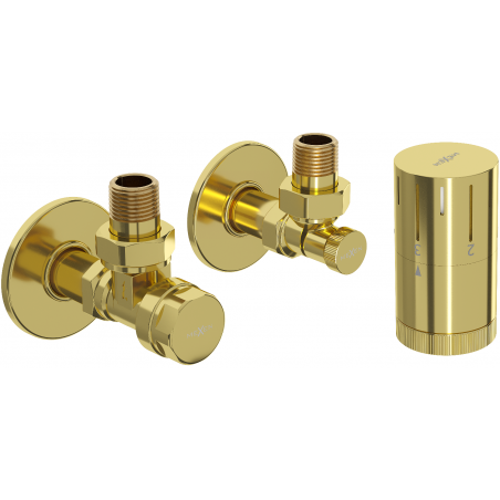 Mexen G05 ensemble thermostatique d'angle avec cache R, doré - W901-958-904-50