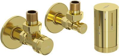 Mexen G05 ensemble thermostatique d'angle avec cache R, doré - W901-958-904-50