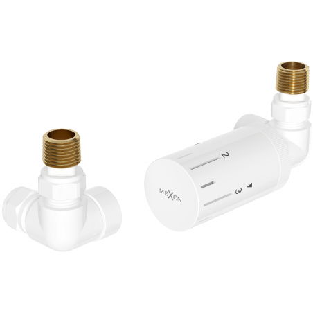 Mexen G05 ensemble thermostatique axial, blanc - W903-958-20
