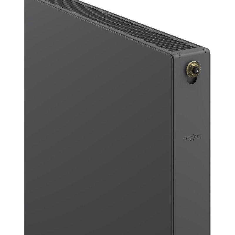 Mexen Flat CCF21 radiateur à panneaux 900 x 1200 mm, raccordement inférieur central, 1907 W, anthracite - W6C21F-090-120-66