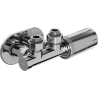 Mexen G05 ensemble thermostatique angulaire avec rosace R, Duplex, DN50, chromé - W907-958-905-01