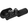 Mexen G05 ensemble thermostatique angulaire avec cache R, Duplex, DN50, noir - W907-958-905-70