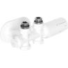 Mexen G05 ensemble thermostatique coudé/droit avec cache R, Duplex, DN50, blanc - W908-958-905-20