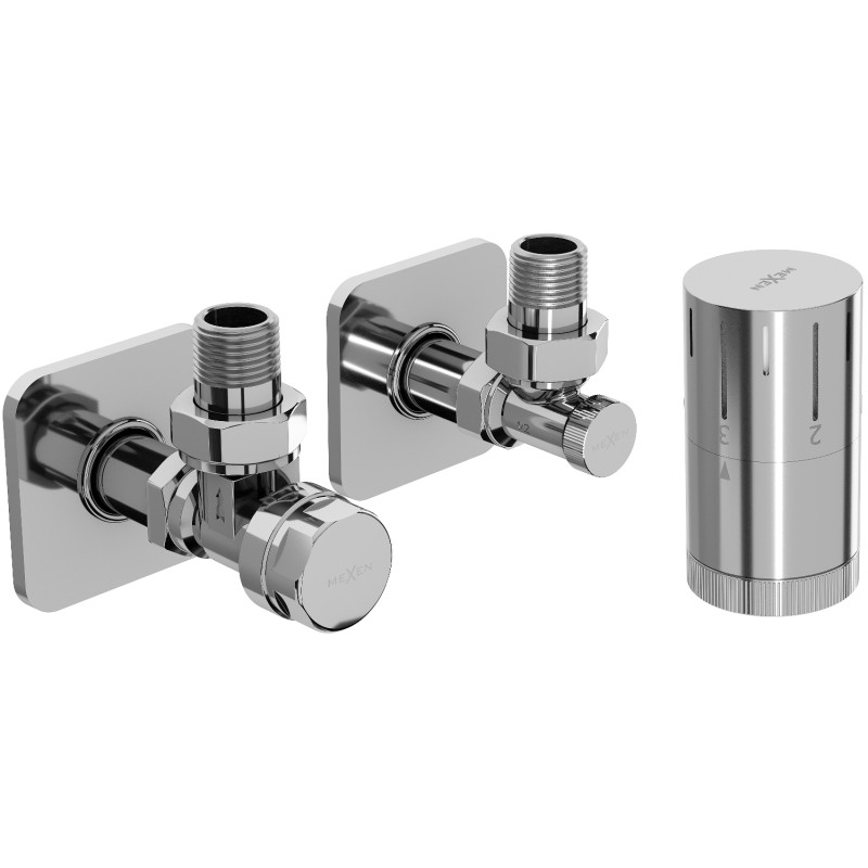 Mexen G05 kit thermostatique d'angle avec cache S, chromé - W901-958-909-01