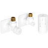 Mexen G05 ensemble thermostatique angulaire avec rosette S, blanc - W901-958-909-20