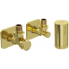 Mexen G05 ensemble thermostatique angulaire avec rosace S, doré - W901-958-909-50
