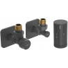 Mexen G05 kit thermostatique d'angle avec cache S, anthracite - W901-958-909-66