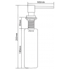 Mexen distributeur de liquide pour évier, blanc - 6605320-20