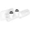 Mexen G05 ensemble thermostatique angulaire avec plaque de recouvrement S, Duplex, DN50, blanc - W907-958-910-20