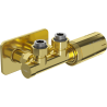 Mexen G05 ensemble thermostatique angulaire avec cache S, Duplex, DN50, or - W907-958-910-50