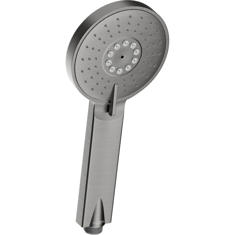Mexen R-40 pommeau de douche 3 fonctions, gun gray brossé - 79540-66
