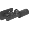 Mexen G05 ensemble thermostatique angulaire avec cache S, Duplex, DN50, anthracite - W907-958-910-66