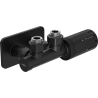 Mexen G05 kit thermostatique d'angle avec cache S, Duplex, DN50, noir - W907-958-910-70
