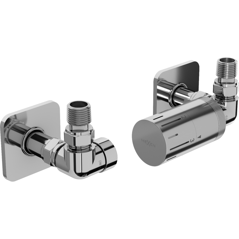 Mexen G05 ensemble thermostatique axial avec cache S, chrome - W903-958-909-01