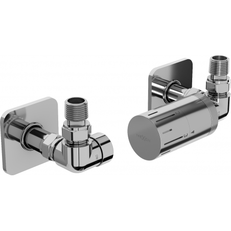 Mexen G05 ensemble thermostatique axial avec cache S, chrome - W903-958-909-01